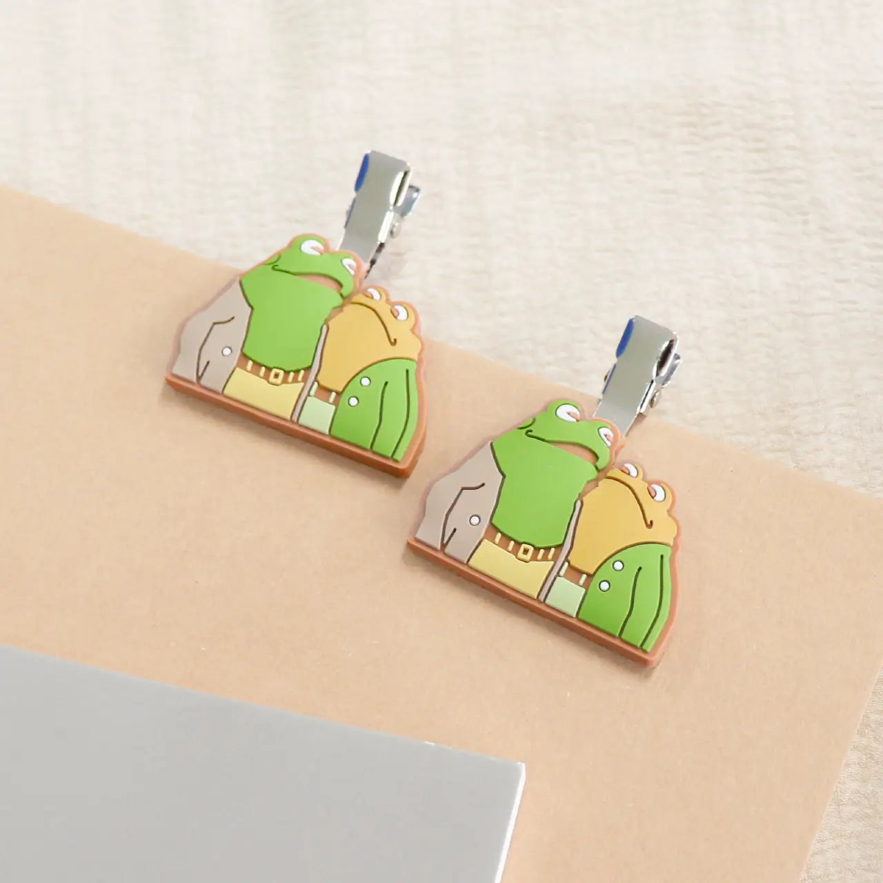 絵本のクリップ】前髪クリップ/なかよし2P【がまくんとかえるくん