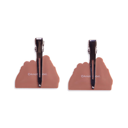 【絵本のクリップ】前髪クリップ/なかよし2P【がまくんとかえるくん】