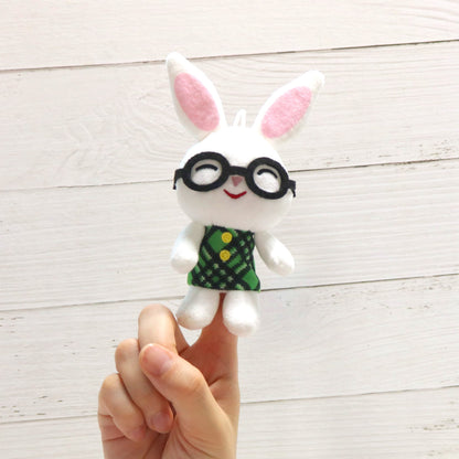 【絵本の指人形】めがねうさぎ/うさこ　限定商品