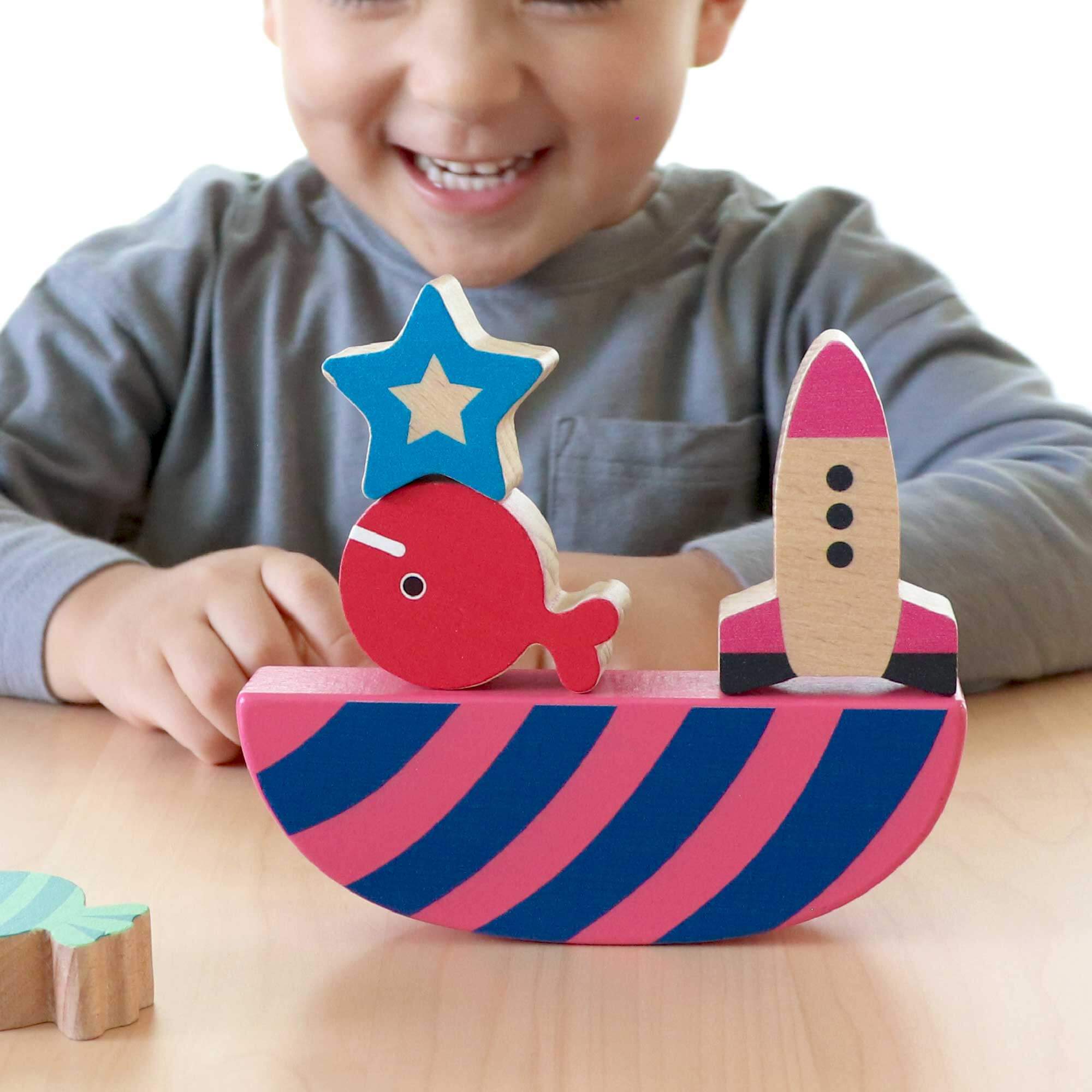 絵本のつみき】バランスセット(きんぎょがにげた) – 親子の時間研究所STORE