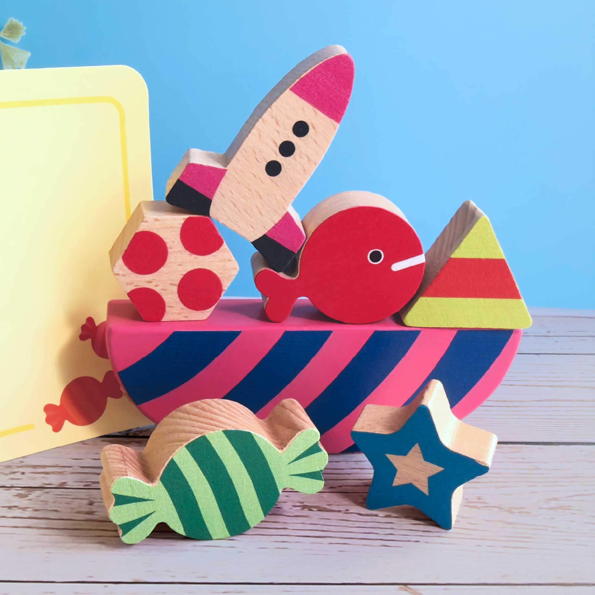 絵本のつみき】バランスセット【きんぎょがにげた】 – 親子の時間研究