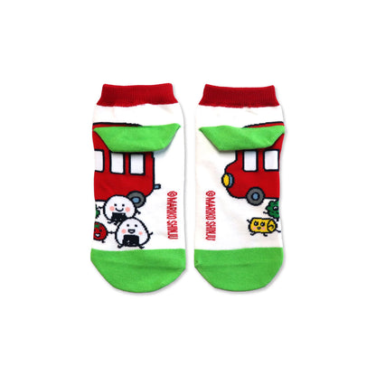 靴下　ジュニア／おでかけ【おべんとうバス】【絵本のくつした】