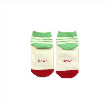 靴下　キッズ／アップリケ【ねずみくんのチョッキ】【絵本のくつした】