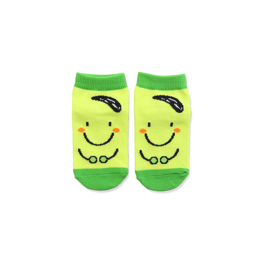 靴下　キッズ／おかお【そらまめくんのベッド】【絵本のくつした】