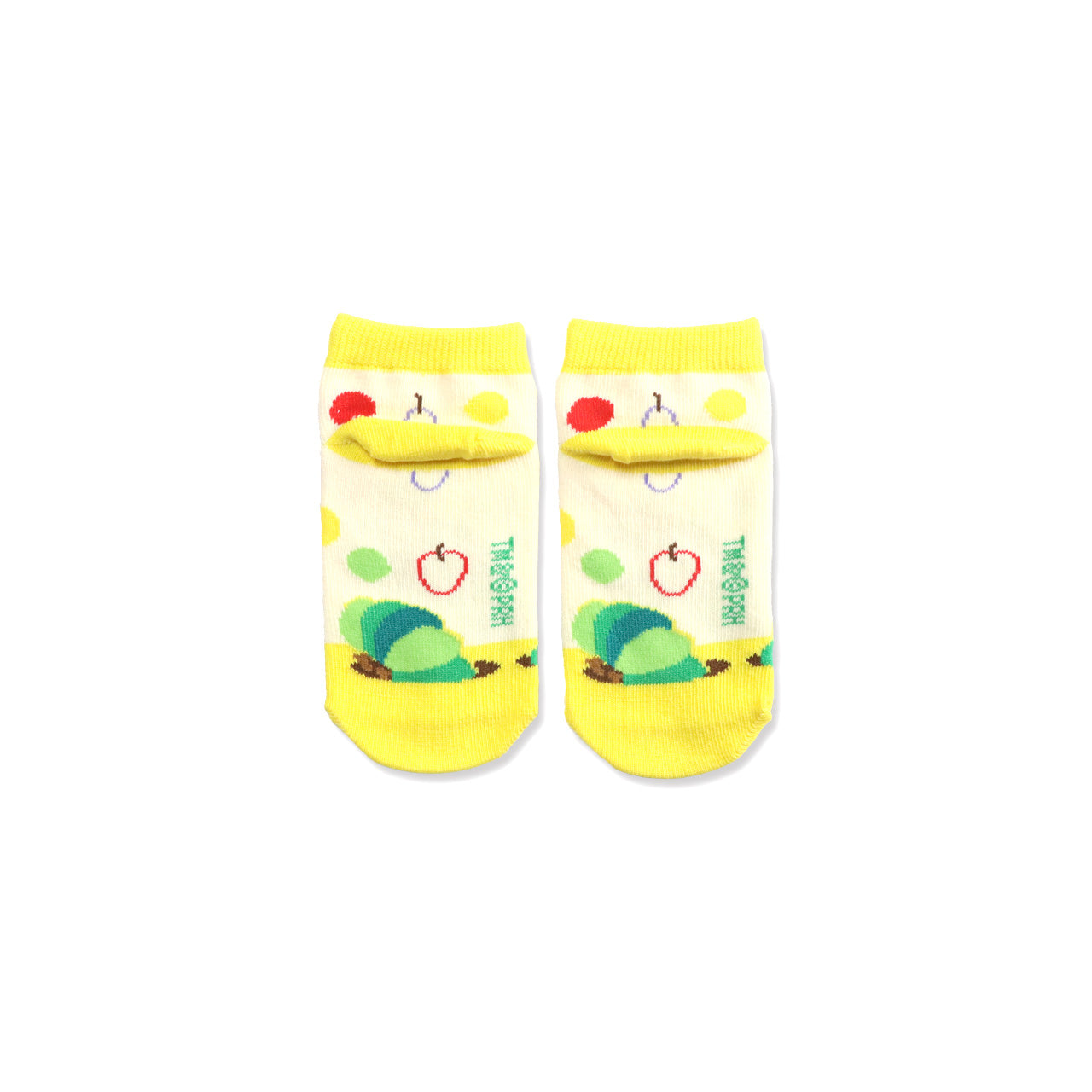 【はらぺこあおむし】靴下 キッズ フルーツさがして【絵本のくつした】