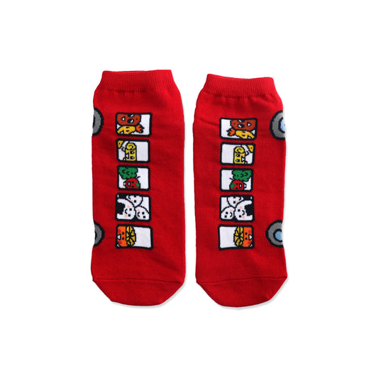 【おべんとうバス】 靴下 レディース バスにのって 【絵本のくつした】