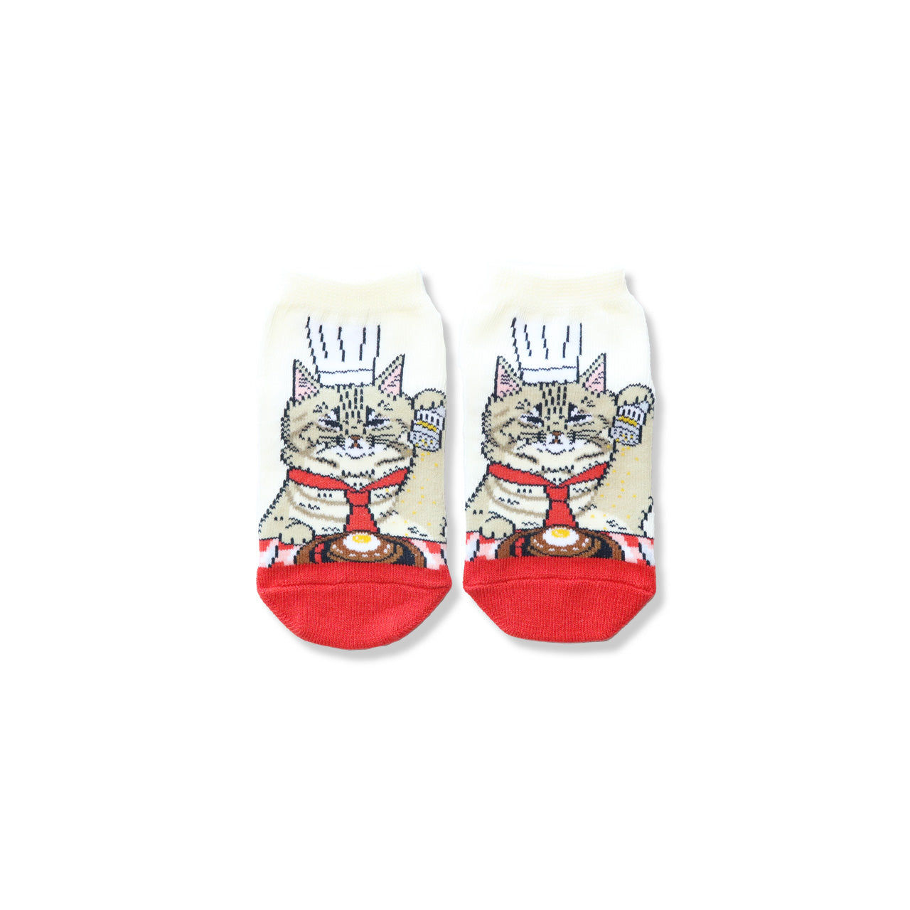 靴下　キッズ／ねこ【ねこのようしょくやさん】【絵本のくつした】