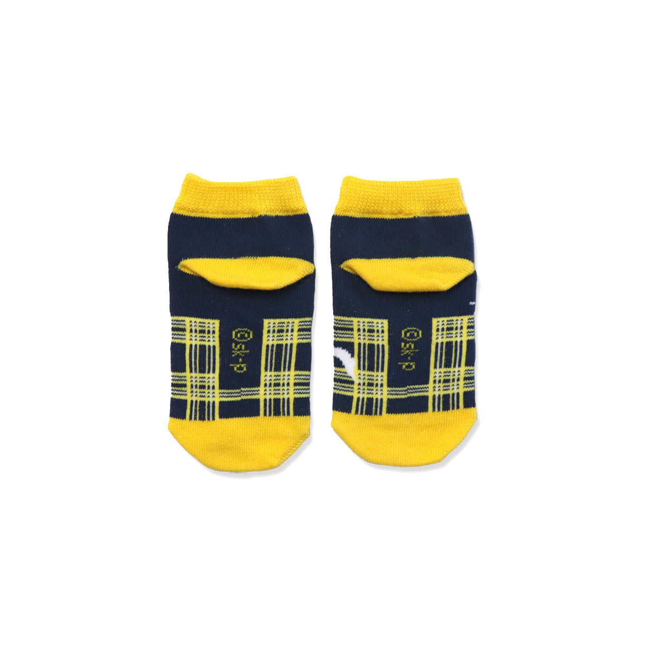 靴下　キッズ／よぞらとチェック【めがねうさぎ】【絵本のくつした】