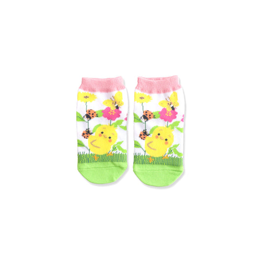 【ぴよちゃん】靴下 キッズ おはな【絵本のくつした】
