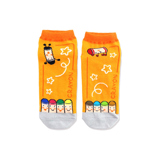 【くれよんのくろくん】靴下 レディース くれよんのはこ【絵本のくつした】