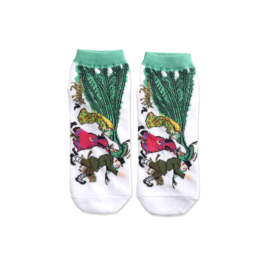 【おおきなかぶ】 靴下 レディース かぶをかついで 【絵本のくつした】