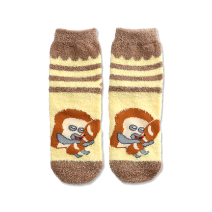 ルームソックス　レディース／ストライプ【パンどろぼう】【絵本のくつした】
