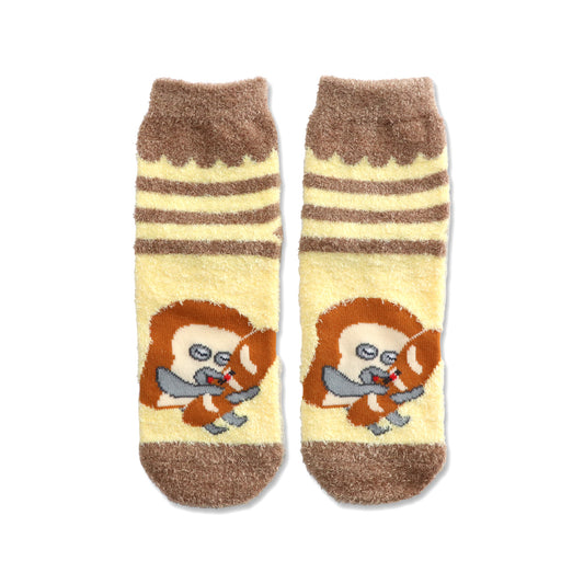 ルームソックス　レディース／ストライプ【パンどろぼう】【絵本のくつした】