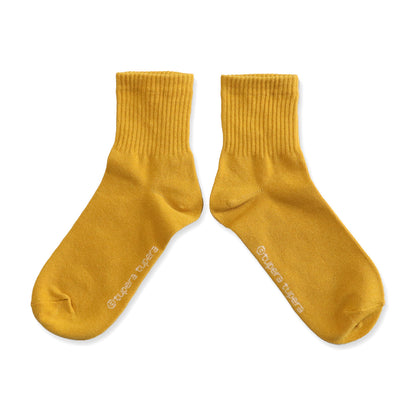 靴下 レディース／イエローゴールド しろくま【しろくまのパンツ】【絵本のくつした】