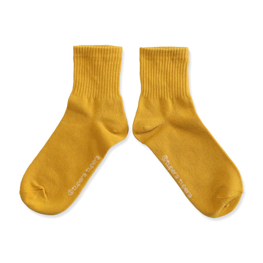 靴下 レディース／イエローゴールド しろくま【しろくまのパンツ】【絵本のくつした】