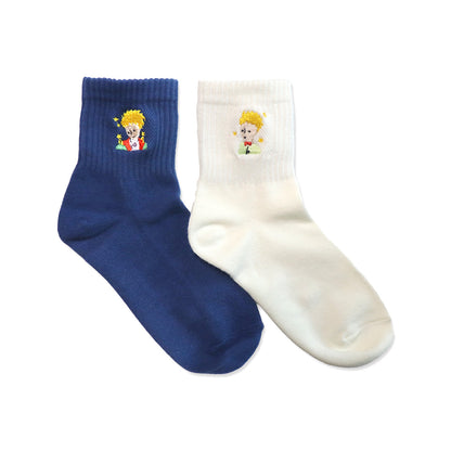 靴下 レディース／ホワイト 王子さま【星の王子さま】【絵本のくつした】