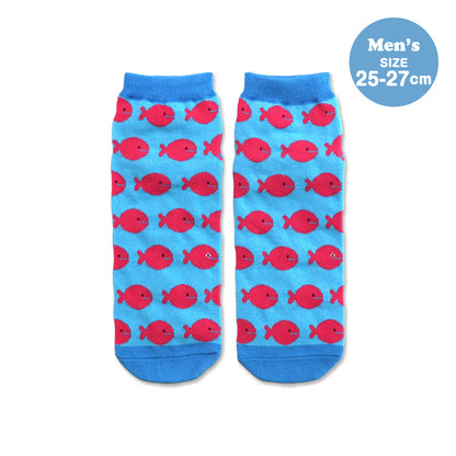 靴下　メンズ／きんぎょ【きんぎょがにげた】【絵本のくつした】