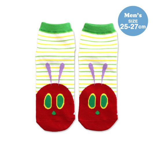 靴下　メンズ／ストライプ【はらぺこあおむし】【絵本のくつした】