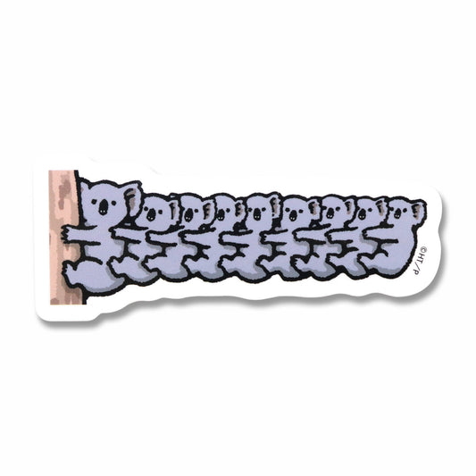 【絵本のステッカー】コアラいっぱい ホワイト【そそそそ】【たなかひかる】