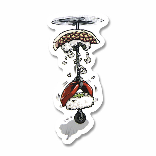 【絵本のステッカー】マグロ ホワイト【すしん】【たなかひかる】