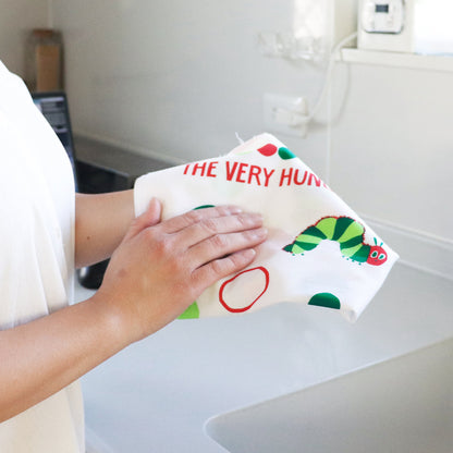 【絵本の手ぬぐい】あおむし 手ぬぐい サークル