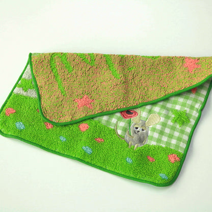 【絵本のタオル】フレデリック PT 緑チェック