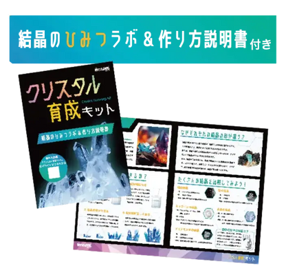 クリスタル育成研究所【触れる図鑑】/ クリスタルの結晶の仕組みなどを学べるセット
