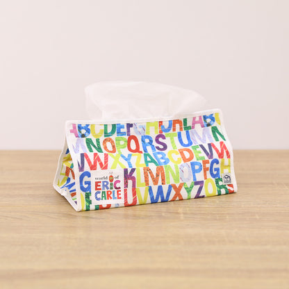 ティッシュケース　アルファベット【はらぺこあおむし】