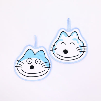 ループ付きタオル　ニッコリ【11ぴきのねこ】