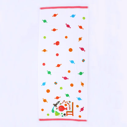 きんぎょのたおる フェイスタオル ピンク【きんぎょがにげた】