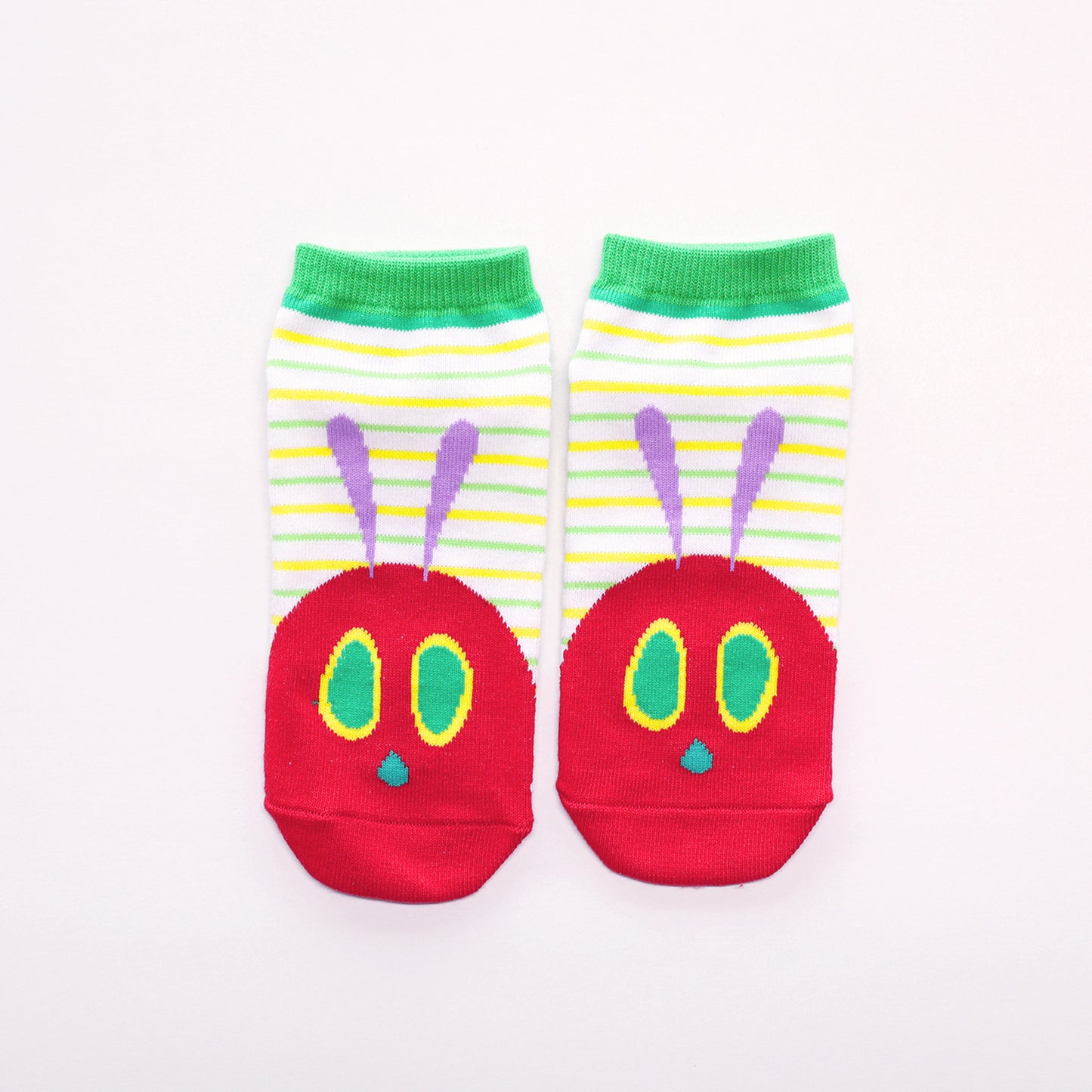 靴下　レディース／ストライプ 【はらぺこあおむし】【絵本のくつした】
