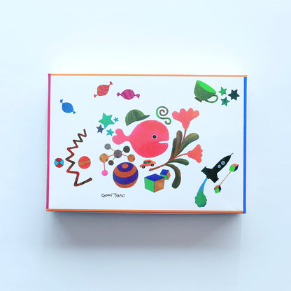 きんぎょのたおる フェイスタオル ブルー【きんぎょがにげた】