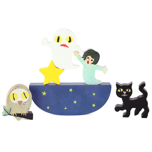 【絵本のつみき】ミニプレイセット (ねないこだれだ)