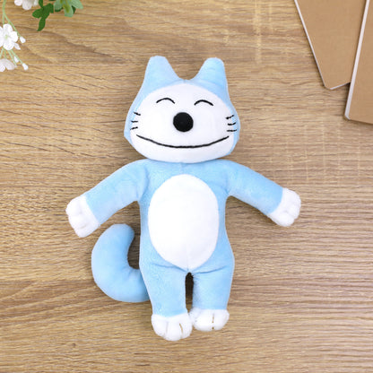 ぬいぐるみ　Sサイズ ブルー【11ぴきのねこ】