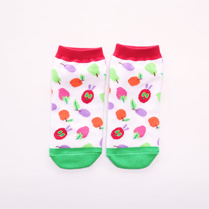 靴下　レディース／フルーツ 【はらぺこあおむし】【絵本のくつした】
