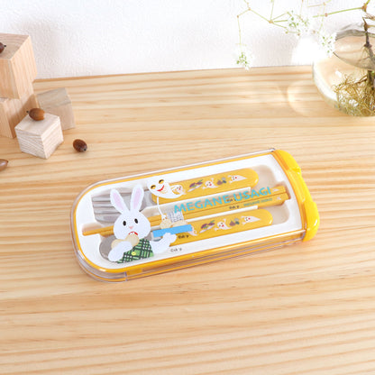 お箸スプーンフォークトリオセット 【おばけのてんぷら】【せなけいこ】