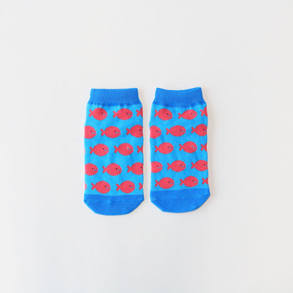 靴下 ジュニア／きんぎょ【きんぎょがにげた】【絵本のくつした】