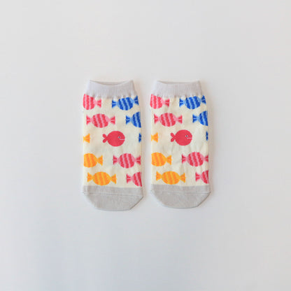 靴下 ジュニア／キャンディ【きんぎょがにげた】【絵本のくつした】