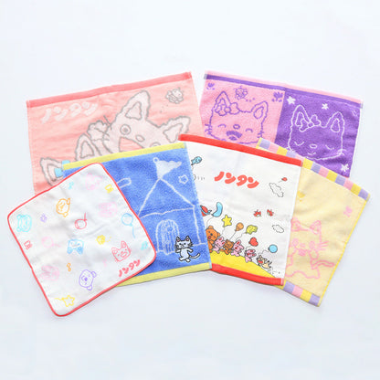 ウォッシュタオル 4コマピンク【ノンタン】
