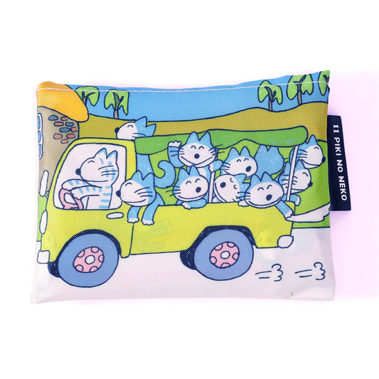 ショッピングバッグ　ボーダー【11ぴきのねこ】