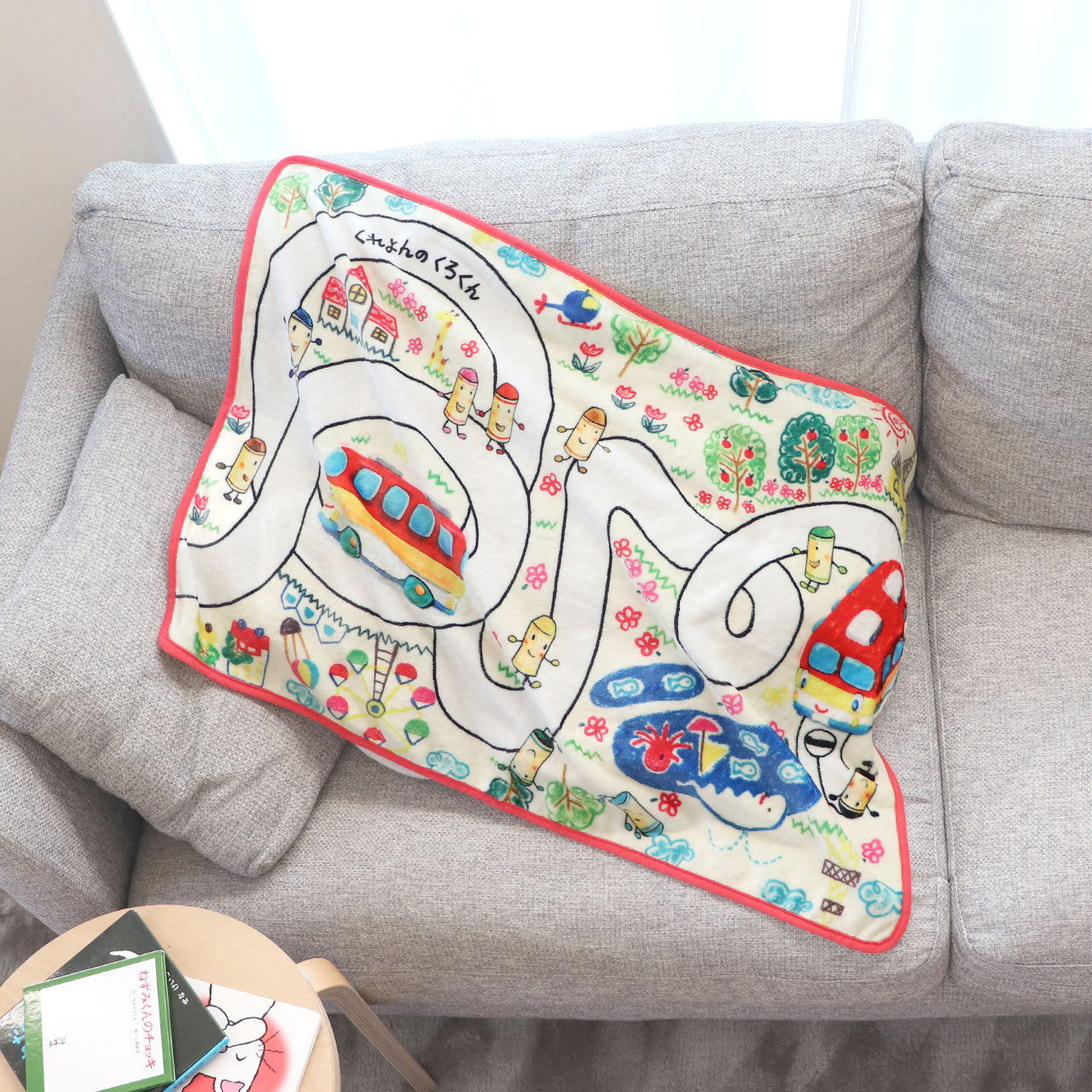 ブランケット バス Sサイズ 【くれよんのくろくん】