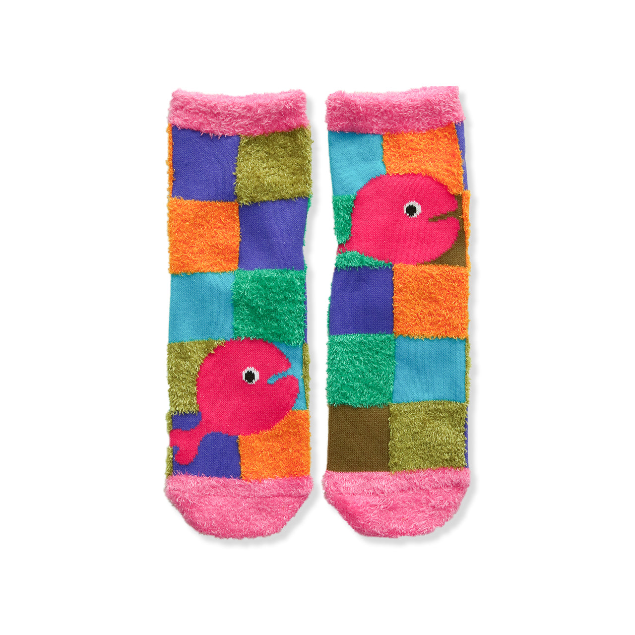 ルームソックス　レディース／タイル カラフル【きんぎょがにげた】【絵本のくつした】