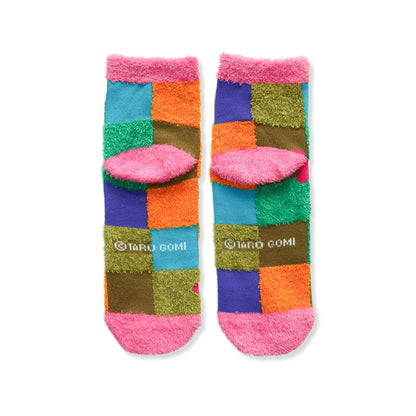 ルームソックス　レディース／タイル カラフル【きんぎょがにげた】【絵本のくつした】