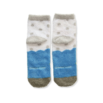 ルームソックス　レディース／水草【きんぎょがにげた】【絵本のくつした】