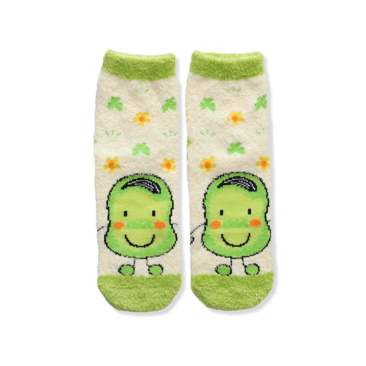 ルームソックス　レディース／クローバー【そらまめくん】【絵本のくつした】