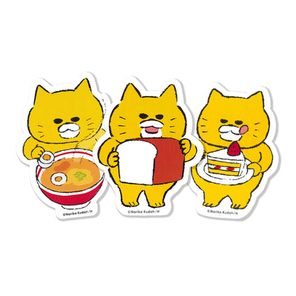 ステッカー　ショートケーキ【ノラネコぐんだん】【絵本のステッカー】